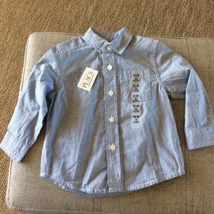 New! Children’s Place Navy and white checkered